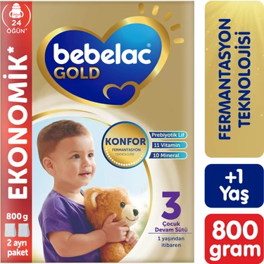 Bebelac Gold Konfor 3 Devam Sütü 1 Yaş+ 800
