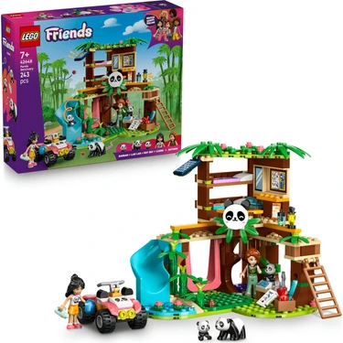 LEGO® Friends Panda Barınağı Hayvan Bakımı 42648 - 7+ için 2 Mini Bebek ve 3 Panda Figürü İçeren