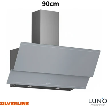 Silverline Luno 3420 Davlumbaz Gri 90CM