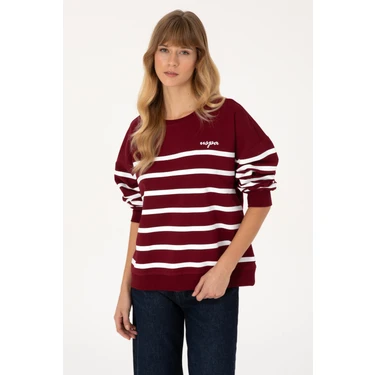 U.s. Polo Assn. Kadın Bordo Sweatshirt