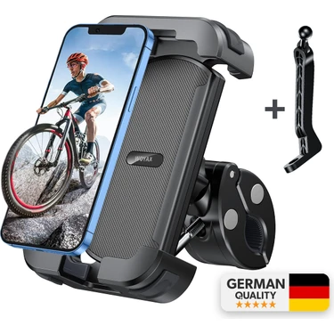 Woyax Holdy Motosiklet Telefon Tutucu Bisiklet Atv Scooter Bağlantılı Telefon Tutacağı Ayna ve