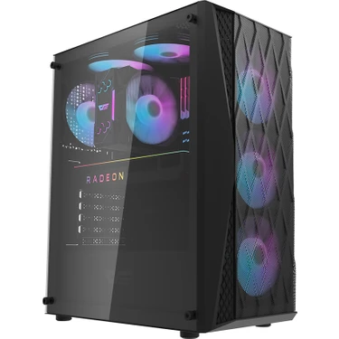 Aigo / Darkflash DK352 AT-650W 80+ Bronze Usb3.0 4×12CM Fan Temperli Cam Siyah E-Atx Oyuncu