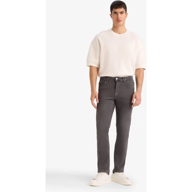 DeFacto Sergio Regular Fit Normal Bel Boru Paça Jean Pantolon