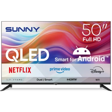 Sunny SN50QFPRL-A14S 50'' 127 Ekran QLED  Uydu Alıcılı Full HD Smart