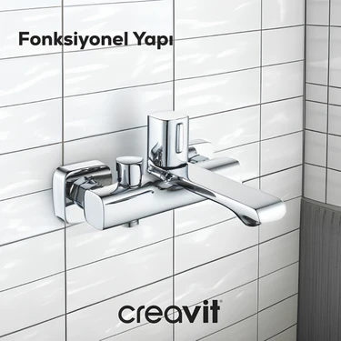 Creavit Alfa Krom Banyo Bataryası