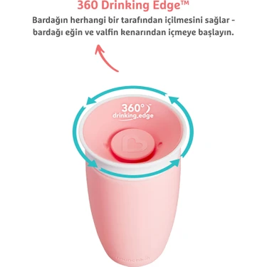 Munchkin Mucize 360° Alıştırma Bardağı, 12AY+, 296 ml