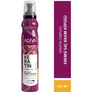 Agiva Keratin Pro Care Saç Şekillendirici Onarıcı ve Isı Koruyucu Saç