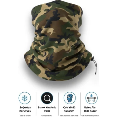 Single Sword Unisex Kışlık Polar Boyunluk & Bere | Çok Amaçlı Soğuk Hava Koruması 1 Adet