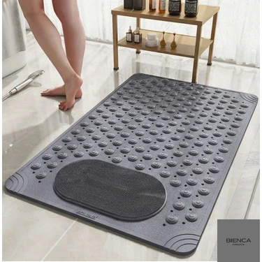 Bienca Masajlı Vantuzlu Banyo Paspası Kaydırmaz & Duşakabin Paspası|Banyo matı-36X70