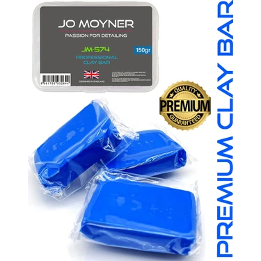 Jo Moyner Clay Bar Kil Hamuru Boya Metal Cam Yüzey Temizleme Kil Hamuru Medium Blue