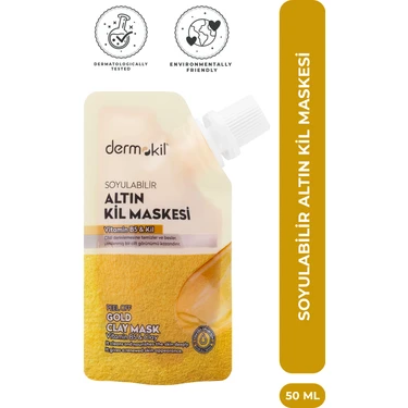 Dermokil Soyulabilir Altın Kil Maskesi 50