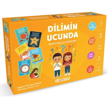 Bi Kutu Oyun Dilimin Ucunda - Bilmecelerle İlk Kelimelerim (5 Farklı