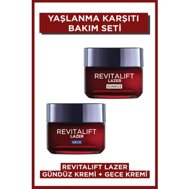 L'oréal Paris Revitalift Lazer Yoğun Gündüz Bakım Kremi + Gece Bakım