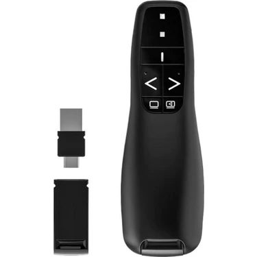 Daytona Y400 Kablosuz USB ve Type C Girişli Presenter Lazerli 2.4 Ghz Sunum