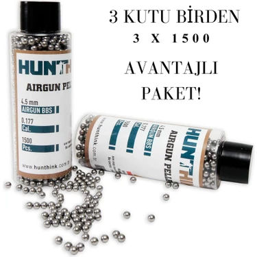 Hunthink 3 Kutu 1500’LÜ 4.5mm Bb Haval.ı Saçma |