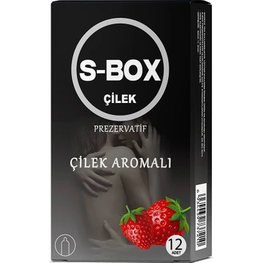 S-Box Çilek Aromalı 12'li Prezervatif Eğlenceli ve Romantik Deneyim İçin Güvenli