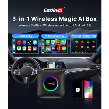 Carlinkit Tbox (Ambient) Carplay - Android 13, 4+64GB, Fiyatı