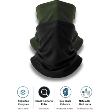 Single Sword 2 Li Unisex Polar Bere & Boyunluk Seti – Çok Amaçlı Kışlık Soğuk Hava Koruması