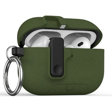 MobaxAksesuar Apple Airpods Pro 3. Nesil ile Uyumlu Kılıf Standlı Kilitli Tpu Premium Matte Trip