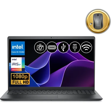 Dell Vostro 3530 I5-1334U 40GB 2tb SSD 15.6" Fhd Ubuntu N3409PVNB3530U ATL44 Notebook +Mouse
