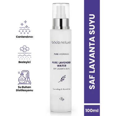 Bade Natural Lavanta Suyu %100 Doğal ve Saf Canlandırıcı & Besleyici Etkili Tonik 100