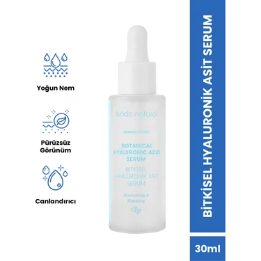 Bade Natural Bitkisel Hyalüronik Asit Yüz Serumu Nemlendirici Ve Canlandırıcı 30