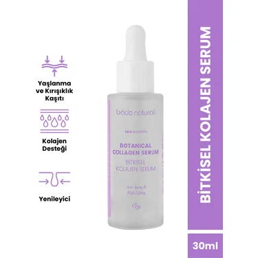 Bade Natural Bitkisel Kolajen Yüz Serumu Yaşlanma Karşıtı 30