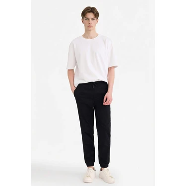 DeFacto Jogger Fit Beli Bağcıklı Üç Cepli Pantolon