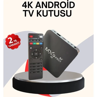4K Android Tv Box – Akıllı Medya Oynatıcı, 2gb Ram, 16GB Hafıza, Wi-Fi