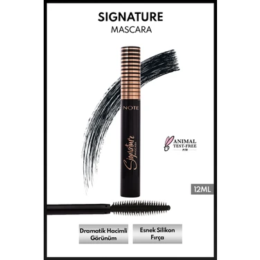 Note Cosmetics Signature Hacim ve Takma Kirpik Etkili Maskara - Ultra