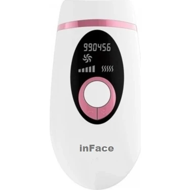 Inface İnface IPL Epilasyon Aleti Pembe 900.000 Atım Kablolu Cilt Temas Sensörü ile Etkili