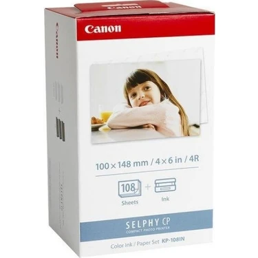 Canon CP-108 Selphy CP Serisi İçin 10x15 Kağıt Kartuş