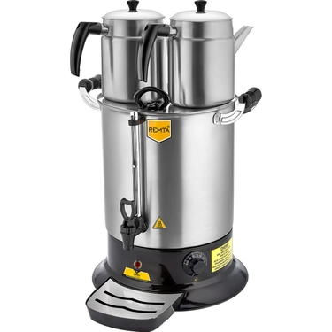 Remta Platin Model Çift Demlikli Çay Makinesi 17 LT-PT14-DEMLİK
