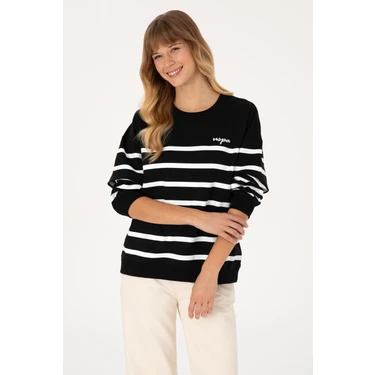 U.s. Polo Assn. Kadın Siyah Sweatshirt