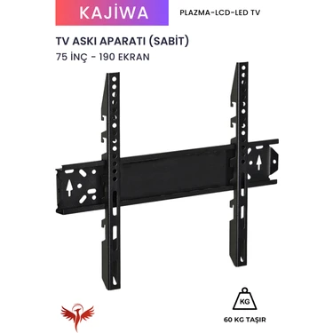 Kajiwa 75 Inç Askı Aparatı (190 Ekran) Tüm Marka ve Modellerle