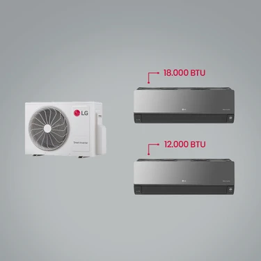 Lg 1+2 Multi Sistem / 18+12 Iç Üniteler ve 1 Adet Dış Ünite / Al Thinq Wi-Fi