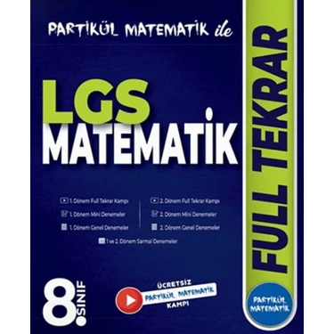 Partikül Matematik 8. Sınıf LGS Matematik Full Tekrar Kitap Hedef Yaş Grubu İçin Etkili