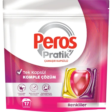 Peros Pratik Renkliler 17'li Çamaşır