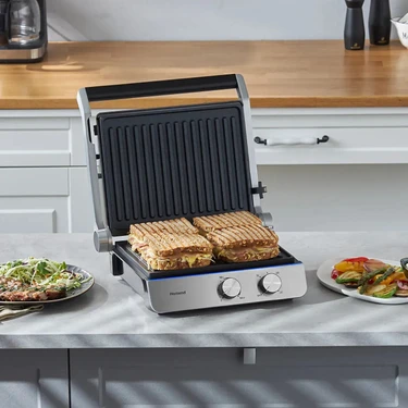 Homend Grilliant 1344H Inox Gövdeli Döküm Plakalı Tost ve Izgara