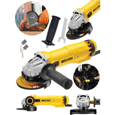 Graizer Alman 4200 W Metal Şanzuman Bakır Sargılı Avuç Içi Taşlama Demir Metal Kesme Makinesi Sprel