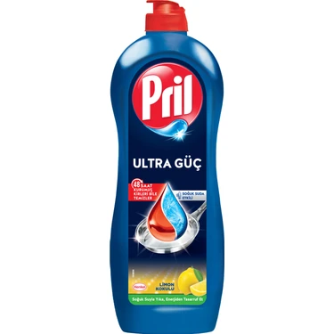 Pril Ultra Güç Hijyen Limon Kokulu Soğuk Suda Etkili Elde Yıkama Sıvı Bulaşık Deterjanı 675