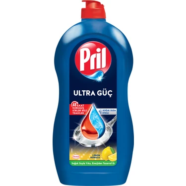 Pril Ultra Güç Hijyen Limon Kokulu Soğuk Suda Etkili Elde Yıkama Sıvı Bulaşık Deterjanı 1306