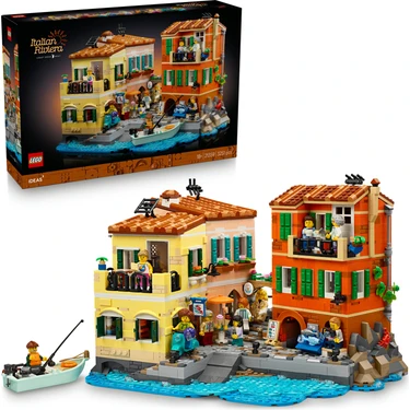 LEGO® Ideas İtalyan Rivierası 21359 – Yetişkinler için Dekoratif ve Detaylı Yapım Seti (3251