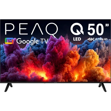 Peaq 50Q80 50 Inç 126 Ekran Dahili Uydu Alıcı Google 4K Ulra Hd QLED