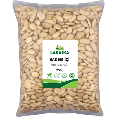 Laraska Badem İçi Soyulmuş Çiğ 250g- Blanched Almonds