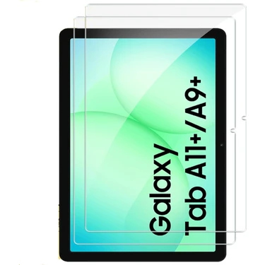 M.TK Moveteck Samsung Galaxy Tab A11+ Plus/A9+ Plus 11 Inç Ekran Koruyucu Şeffaf Cam Nano Esnek