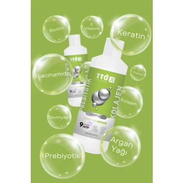 TTO X Keratin ve Argan Özlü Saç Şampuanı Dökülme Karşıtı Fiyatı