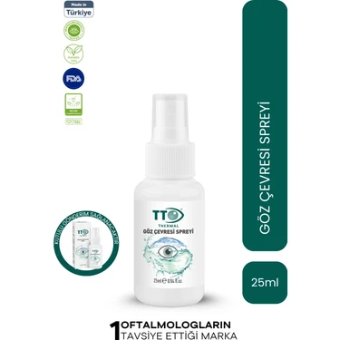 TTO Thermal Göz Çevresi Spreyi 25 ml - Hassas Ciltler İçin Temizleyici ve