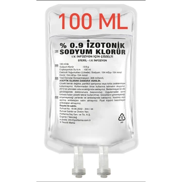 ENKAVET %0.9 Izotonik Serum Çözeltisi Sf Serum Fizyolojik 100 ml cc 5