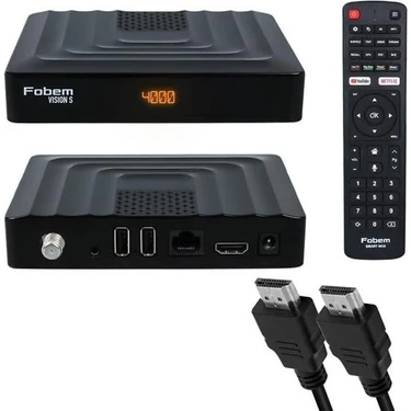 Fobem Vision S Hibrit Ses Komutlu Uydu Alıcılı Android 14 Tv Box 4 GB 32 HDD 1.5ghz